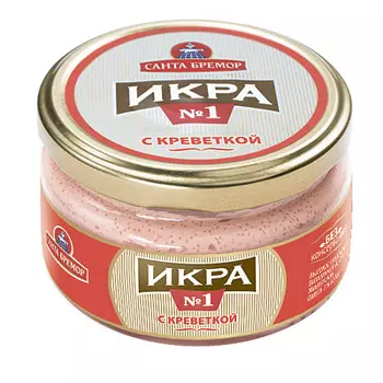Икра Мойвы деликатесная с креветкой Санта Бремор