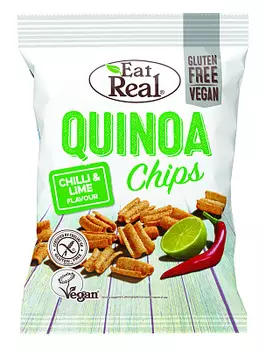 Чипсы из киноа Eat Real со вкусом лайма и перца