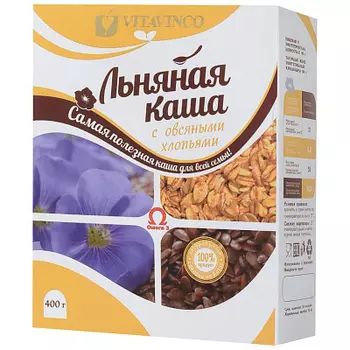 Каша льняная с овсяными хлопьями ВИТАВИНКО