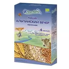 Каша молочная детская Альпийский вечер с 6 месяцев, 200 г Fleur Alpine