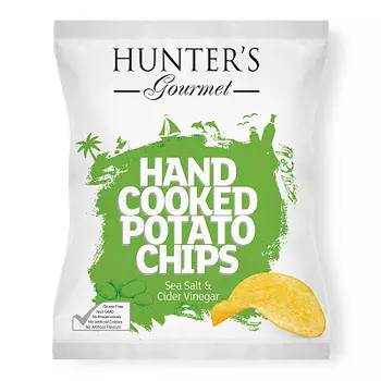 Чипсы из натурального картофеля морская соль/яблочный уксус Hunters Gourmet