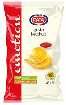 Чипсы картофельные чипсы cо вкусом кетчупа 45г PATA
