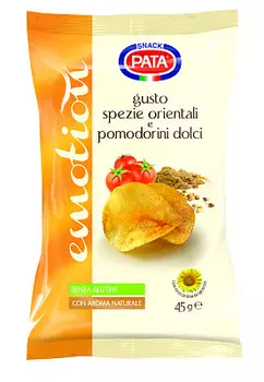 Чипсы картофельные cо вкусом восточных специй и помидоров черри 45г PATA