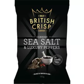 Чипсы картофельные морская соль/перец British Crisp
