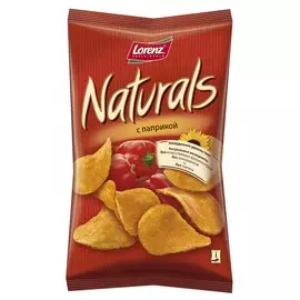 Чипсы картофельные Naturals с паприкой Lorenz
