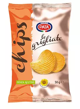 Чипсы картофельные рифленые 50г PATA