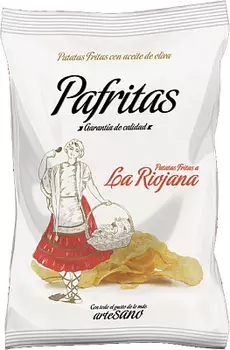 Чипсы картофельные с морской солью и копченой паприкой Pafritas
