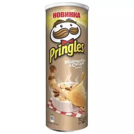 Чипсы картофельные со вкусом белых грибов со сметаной 165г Pringles