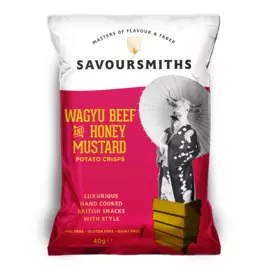 Чипсы картофельные со вкусом говядины Вагю/меда/горчицы Savoursmiths