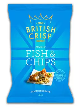 Чипсы картофельные жареная рыба/картофель фри British Crisp