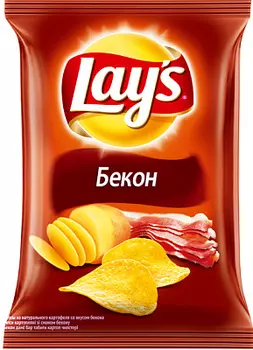 Чипсы "Lays" бекон