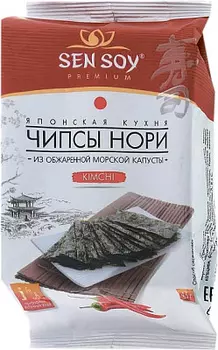 Чипсы Нори из морской капусты Kimchi премиум Sen Soy