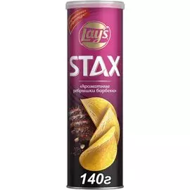 Чипсы Стакс Аром Ребр Барб 140г Lays