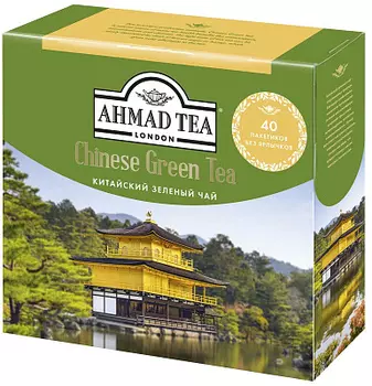 Чай зеленый Ahmad Chinese Green Tea Китайский 40 пакетиков