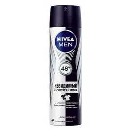 Дезодорант спрей мужской невидимая защита для черного и белого Nivea