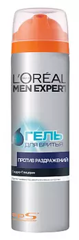Гель для бритья против раздражения металл L'OREAL