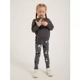 леггинсы для девочек (серый, 98/ 3-4 YEARS)