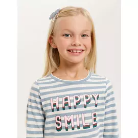 Лонгслив для девочек (голубой, 98/ 3-4 YEARS)