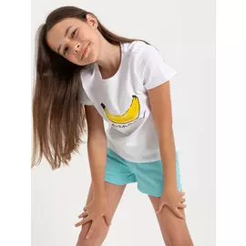 шорты для девочек (бирюзовый, 140/ 10-11 YEARS)