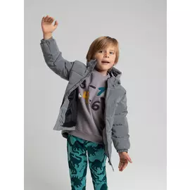 Светоотражающая куртка для мальчиков (серый, 116/ 6-7 YEARS)