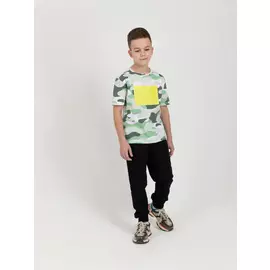 Трикотажные джоггеры для мальчиков (черный, 140/ 10-11 YEARS)