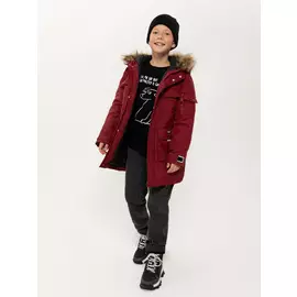 куртка для мальчиков (бордовый, 152/ 12-13 YEARS)