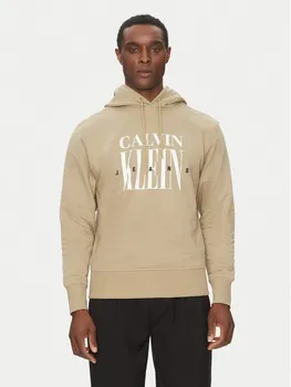Толстовка обычного кроя Serif Font Graphic J30J327520 Calvin Klein Jeans, зеленый
