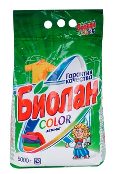 Порошок стиральный "Биолан" Автомат Color, 6000 г