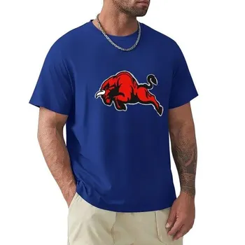 Красная Мужская футболка с принтом Angry Bull, летняя модная забавная одежда в стиле ретро, быстросохнущая мужская одежда большого размера, топы с короткими рукавами, футболка 6XL
