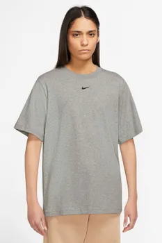 Футболка оверсайз с небольшим логотипом Swoosh Nike, серый