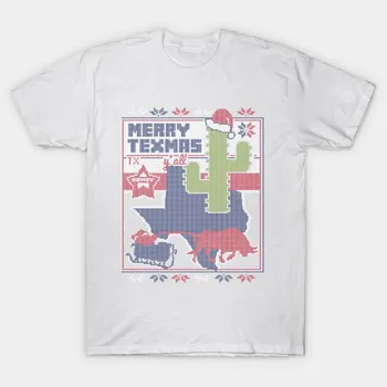 Футболка женская Merry Texmas Yall Ugly Christmas свитер в стиле TS Harajuku с принтом Kawaii футболка летняя женская футболка с коротким рукавом топ S