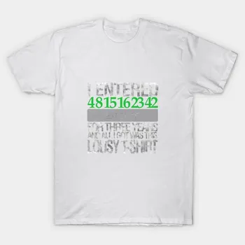 Футболка женская 4 8 15 16 23 42 Execute Harajuku Print Kawaii футболка летняя с коротким рукавом женская футболка топ футболка S