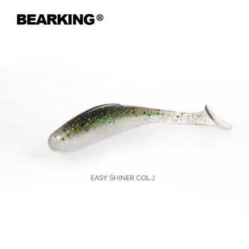 Хорошая рыболовная приманка Bearking, мягкая приманка, профессиональная приманка, 4 дюйма, 6 шт., 10 см/6 г, качественные искусственные воблеры для карпа A
