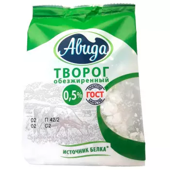 Творог 300г 0,5% авида стабило-бэг