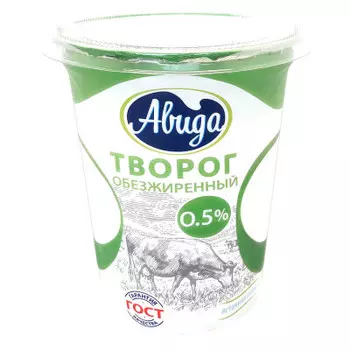 Творог 340 г 0, 5% авида стакан