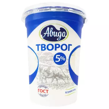 Творог 340 г 5% авида стакан