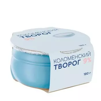 Творог коломенский 180г 9% керамика