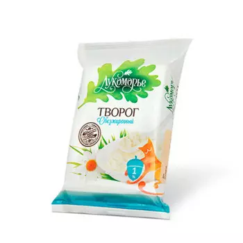 Творог лукоморье 180г 1,8% флоупак