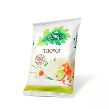Творог лукоморье 180г 9% флоупак