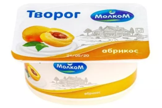 Творог молком 125 г 6% абрикос мягкий