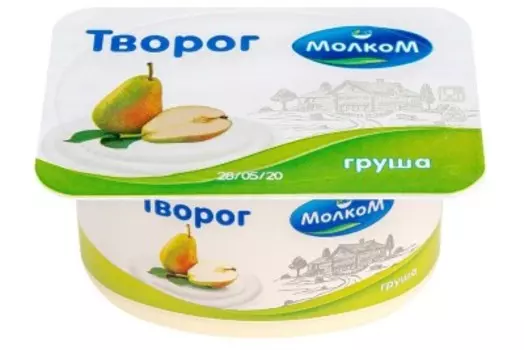 Творог молком 125 г 6% груша мягкий