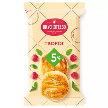 Творог вкуснотеево 180 г 5%