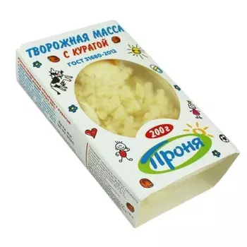 Творожная масса проня 200 г 23% с курагой