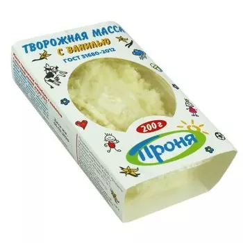 Творожная масса проня 200 г 23% с ванилью
