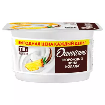 Творожный продукт даниссимо 110 г 5, 6% пина колада