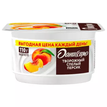 Творожный продукт даниссимо 110 г 5, 6% спелый персик