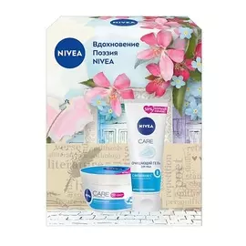 NIVEA Набор Гель для умывания очищающий и Крем для лица Nivea Care