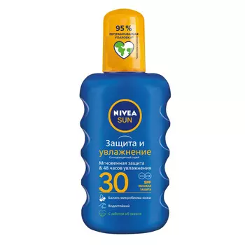 NIVEA Солнцезащитный спрей Sun "Защита и увлажнение" SPF 30