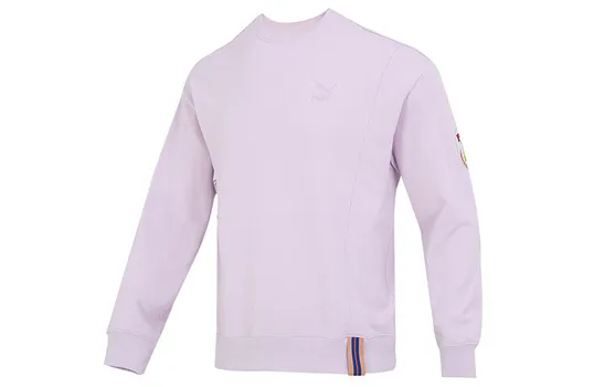Мужская толстовка с логотипом команды, сиреневая Puma, светло-фиолетовый