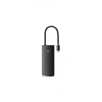 Хаб Baseus Lite Series 4-Port Type-C (Type-C to USB 3.0*4) 25cm Black (WKQX030301)
